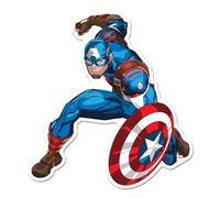 WinCraft Targa in legno a forma di personaggio Marvel Capitan America, 28 x 43 cm, spessore 0,6 cm