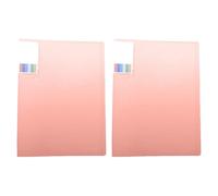 WINCUR - Confezione da 2 cartelle portadocumenti formato A4, 30 x 22 cm, con 100 buste in plastica trasparente per presentazioni, documenti, ricette, documenti e ricette (rosa, 100 pagine)