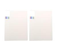 WINCUR - Confezione da 2 cartelle portadocumenti formato A4, 30 x 22 cm, con 100 buste in plastica trasparente per presentazioni, documenti, ricette, documenti e ricette (beige, 100 pagine)