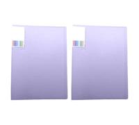 WINCUR - Confezione da 2 cartelle portadocumenti formato A4, 30 x 22 cm, con 100 buste in plastica trasparente per presentazioni, documenti, ricette, documenti e ricette (lavanda, 100 pagine)