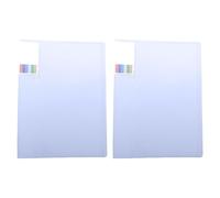 WINCUR - Confezione da 2 cartelle portadocumenti formato A4, 30 x 22 cm, con 30 buste in plastica trasparente, per documenti, ricette, documenti e ricette, colore blu, 30 pagine