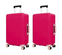 WINCUR Custodia protettiva per bagagli da viaggio ad alta resilienza, resistente ai graffi e alla polvere, per bagagli con ruote, valigia non inclusa, confezione da 2 (bianco, 45,7-50,8 cm), Rosa, 29