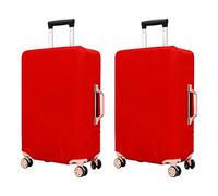 WINCUR Custodia protettiva per bagagli da viaggio ad alta resilienza, resistente ai graffi e alla polvere, per bagagli con ruote, valigia non inclusa, confezione da 2 (bianco, 45,7-50,8 cm), Rosso, 29