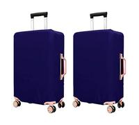WINCUR Custodia protettiva per bagagli da viaggio ad alta resilienza, resistente ai graffi e alla polvere, per bagagli con ruote, valigia non inclusa, confezione da 2 (bianco, 45,7-50,8 cm), Blu navy