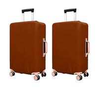 WINCUR Custodia protettiva per bagagli da viaggio ad alta resilienza, resistente ai graffi e alla polvere, per bagagli con ruote, valigia non inclusa, confezione da 2 (bianco, 45,7-50,8 cm), Caffè, 26