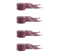 WINCUR Lacci piatti a scacchi, lacci piatti per scarpe da ginnastica e calzature casual, 4 paia, larghezza 2,5 cm, Rosso Vino Piccolo, 140cm/55"