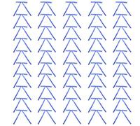 WINCUR - Mini fiocchi di nastro di raso, 12,7 x 17,8 cm, prelegati, per cucito, bomboniere, decorazioni per scatole regalo, 50 pezzi (blu reale)