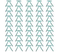 WINCUR - Mini fiocchi di nastro di raso, 12,7 x 17,8 cm, prelegati, per cucito, bomboniere, decorazioni per scatole regalo, 50 pezzi (verde acqua)