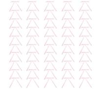 WINCUR - Mini fiocchi di nastro di raso, 12,7 x 17,8 cm, prelegati, per cucito, bomboniere, decorazioni per scatole regalo, 50 pezzi (rosa)