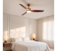 WIND ASTORIA - Ventilatore Da Soffitto Silenzioso 43 W Ø132 Cm Con Luce LED Telecomando