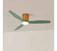 WIND CALM CUSTOM WOVEN - Ventilatore Da Soffitto Silenzioso 40W Ø132 Cm In Legno 100% Con Luce LED Telecomando