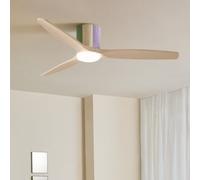 WIND CALM CUSTOM WOVEN - Ventilatore Da Soffitto Silenzioso 40W Ø132 Cm In Legno 100% Con Luce LED Telecomando