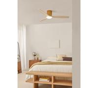 WIND CALM CUSTOM WOVEN - Ventilatore Da Soffitto Silenzioso 40W Ø132 Cm In Legno 100% Con Luce LED Telecomando