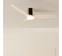 WIND CALM CUSTOM WOVEN - Ventilatore Da Soffitto Silenzioso 40W Ø132 Cm In Legno 100% Con Luce LED Telecomando