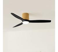 WIND CALM CUSTOM WOVEN - Ventilatore Da Soffitto Silenzioso 40W Ø132 Cm In Legno 100% Con Luce LED Telecomando