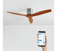 WIND CALM NATURAL WOOD - Ventilatore Da Soffitto 40W Silenzioso 100% Legno Senza Luce