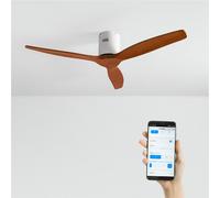 WIND CALM NATURAL WOOD - Ventilatore Da Soffitto 40W Silenzioso 100% Legno Senza Luce