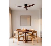 WIND CALM NATURAL WOOD - Ventilatore Da Soffitto 40W Silenzioso 100% Legno Senza Luce