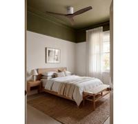 WIND CALM NATURAL WOOD - Ventilatore Da Soffitto 40W Silenzioso 100% Legno Senza Luce