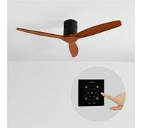 WIND CALM NATURAL WOOD - Ventilatore Da Soffitto 40W Silenzioso 100% Legno Senza Luce