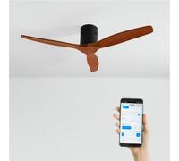 WIND CALM NATURAL WOOD - Ventilatore Da Soffitto 40W Silenzioso 100% Legno Senza Luce