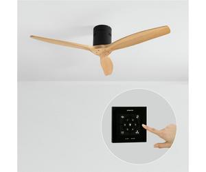 WIND CALM NATURAL WOOD - Ventilatore Da Soffitto 40W Silenzioso 100% Legno Senza Luce