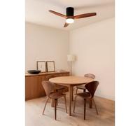 WIND CALM NATURAL WOOD - Ventilatore Da Soffitto 40W Silenzioso 100% Legno Telecomando