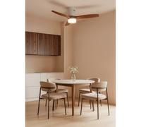 WIND CALM NATURAL WOOD - Ventilatore Da Soffitto 40W Silenzioso 100% Legno Telecomando