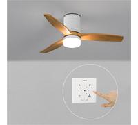 WIND CALM - Ventilatore Da Soffitto Silenzioso Da 40W Con Pale Tecniche In ABS Di Varie Dimensioni Controllo A Parete + Telecomando