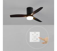 WIND CALM - Ventilatore Da Soffitto Silenzioso Da 40W Con Pale Tecniche In ABS Di Varie Dimensioni Controllo A Parete + Telecomando