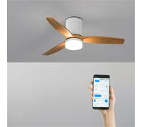 WIND CALM - Ventilatore Da Soffitto Silenzioso Da 40W Con Pale Tecniche In ABS Di Varie Dimensioni WIFI + Telecomando