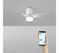 WIND CALM - Ventilatore Da Soffitto Silenzioso Da 40W Con Pale Tecniche In ABS Di Varie Dimensioni WIFI + Telecomando