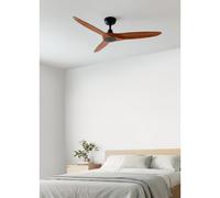 WIND CENTURY - Ventilatore Da Soffitto 40W Silenzioso Ø152 Cm 100% Legno Senza Luce