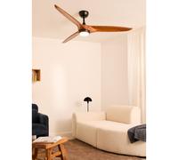 WIND CENTURY - Ventilatore Da Soffitto 40W Silenzioso Ø152 Cm 100% Legno Telecomando