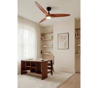 WIND CENTURY - Ventilatore Da Soffitto 40W Silenzioso Ø152 Cm 100% Legno Telecomando