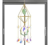 Wind Chime - , 46 cm Colorful Hanging Sun Catcher | Decorative Crystal Windchime Ornamento, Home and Garden Accent for Outdoor, Bedrooms, Terrace, Courtyard, Patio, Balcony, Backyard, Yard