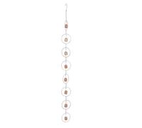 Wind Chime, Campanelli Eolici Chimes con Catena a Pioggia, Scacciaspiriti da Esterno con Gancio, Fengshui Campanelli Eolici per Patio Giardino Casa Arredamento