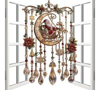 Wind Chimes for Outside, 2D Acrylic Christmas Sun Catcher Bell Decoration