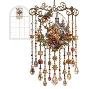 Wind Chimes for Outside, 2D Acrylic Christmas Sun Catcher Bell Decoration