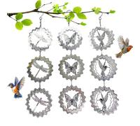 Wind Chimes for Outside - 3 Pieces Reflective Rustproof Wind Chimes Decoration | Bird Scare Devices for Porch,for Patio Porch Balcony Terrace