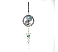 Wind Chimes for Outside & Home Decor | Rotating Metal Wind Bell with 4 Shapes | Opening Hanging Decor for Yard/Garden/Porch | Soothing Sounds, 15.7 Inches (A style Taiji)