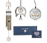 Wind Chimes for Outside Memorial Wind Chimes with Tree of Life Symbol