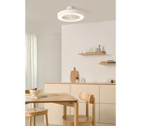 WIND CLEAR EASY - Ventilatore Da Soffitto Silenzioso 40W Ø50 Cm Con Pale Nascoste E Luce LED Telecomando