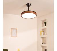 WIND CLEAR STUDIO - Ventilatore Da Soffitto 40W Silenzioso Con Pale Retrattili E Luce LED, Varie Dimensioni Telecomando