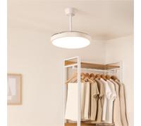 WIND CLEAR STUDIO - Ventilatore Da Soffitto 40W Silenzioso Con Pale Retrattili E Luce LED, Varie Dimensioni Telecomando