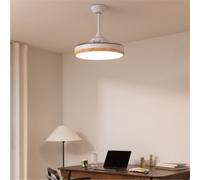 WIND CLEAR - Ventilatore Da Soffitto 40W Silenzioso A Pale Retrattili Con Luce LED Varie Dimensioni Telecomando