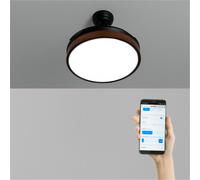 WIND CLEAR - Ventilatore Da Soffitto 40W Silenzioso A Pale Retrattili Con Luce LED Varie Dimensioni WIFI + Telecomando