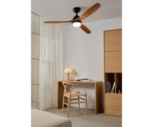 WIND CUP - Ventilatore Da Soffitto 40W Silenzioso Ø132 Cm 100% Legno Telecomando