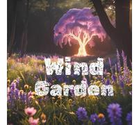 wind garden: Coloring book for adults and children (realistic drawing forest dragon house garden).
