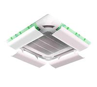 Wind Greating Deflettore Aria Condizionata Centralizzata A Soffitto Inclinazione Regolabile Installazione Facile Impedisce All'Aria Fredda di Soffiare Dritta (Un Pezzo) (40cm)